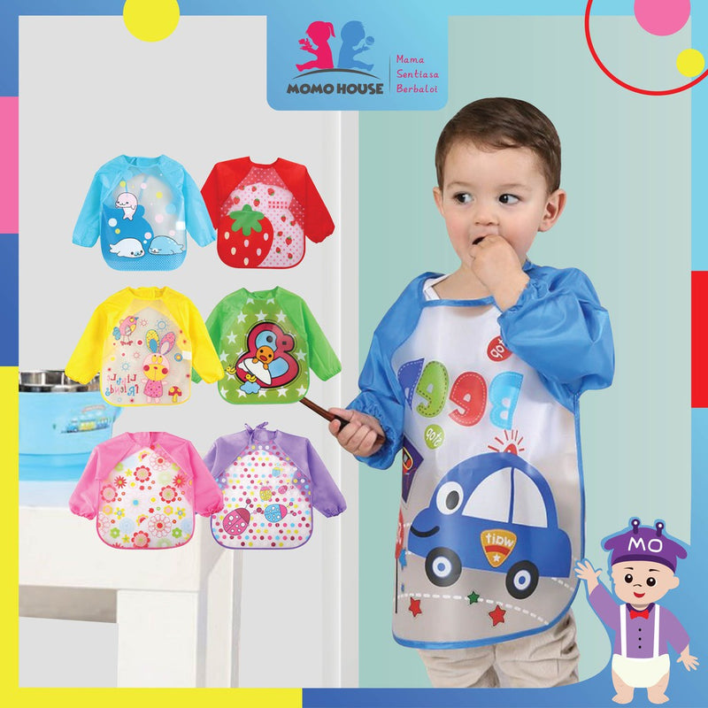 Baby Toddler Long Sleeved Waterproof Bibs