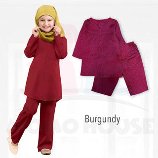 Baju Kurung Budak Karta Suit Muslimah Budak Perempuan Plazo Suit Kids Baju Muslimah Perempuan Set Muslimah Perempuan