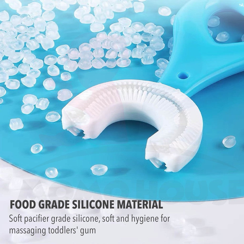 U-Shape Children Toothbrush Kid Toothbrush 360Â° Silicone Kids Toothbrush Gosok Gigi Kanak