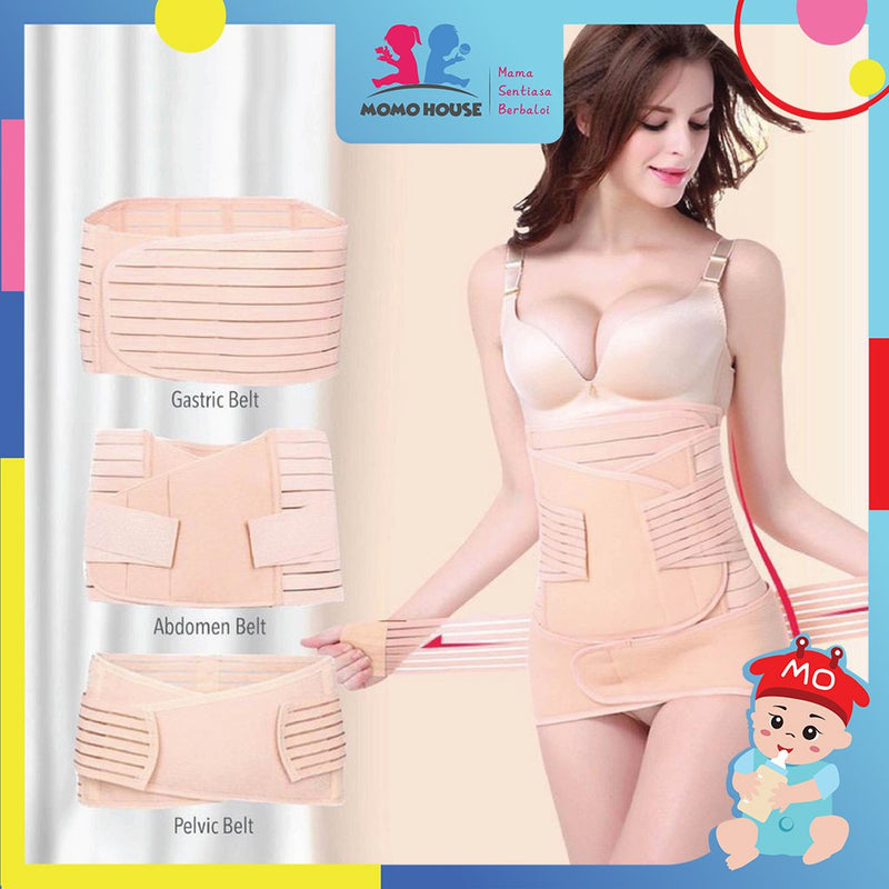 3 in1 Bengkung Moden Postpartum Abdomen Belt Shapewear Corset