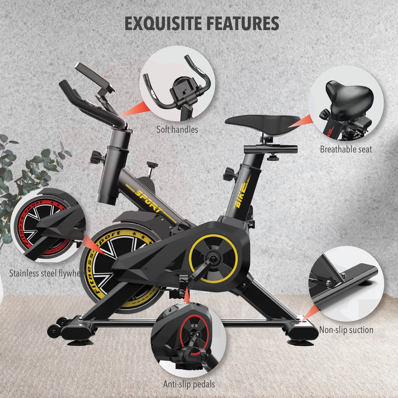 Spinning Bike Indoor Cycling Home Fitness Equipment Ultra-Quiet Sport Spinning Bike Basikal Senaman