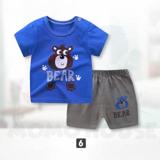 Newborn Baby T Shirt Short Sleeve Set (BM029)