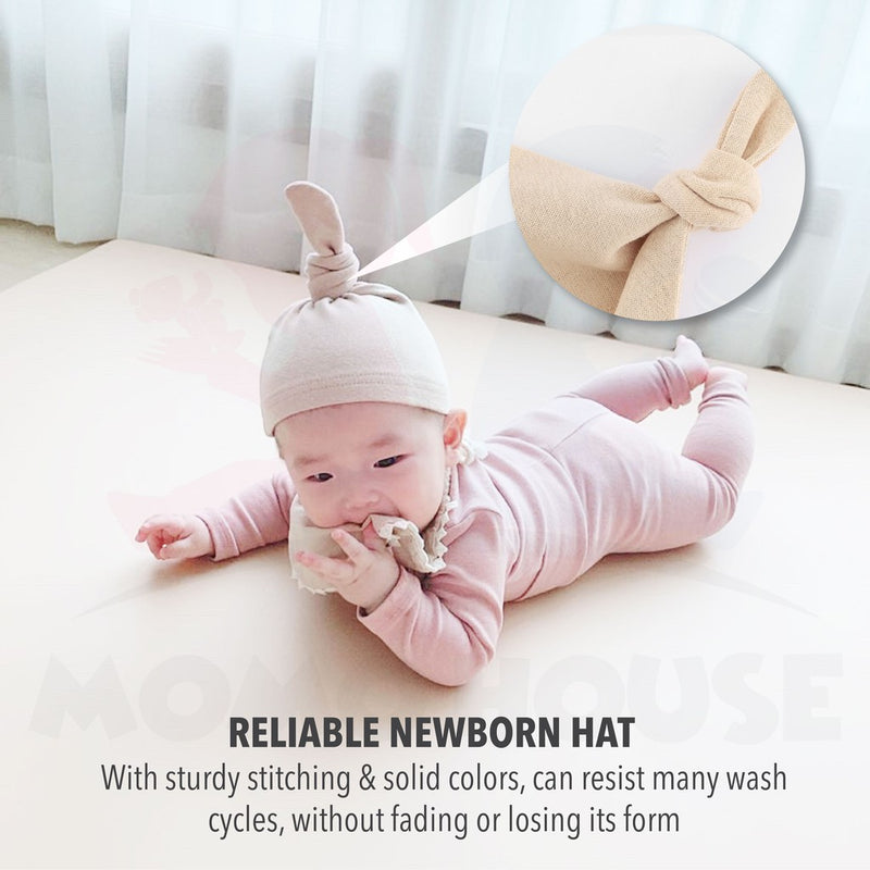 (6-12month) Newborn Cotton Baby Hat Adjustable Hat Pulling Hat Topi Bayi (NAH)