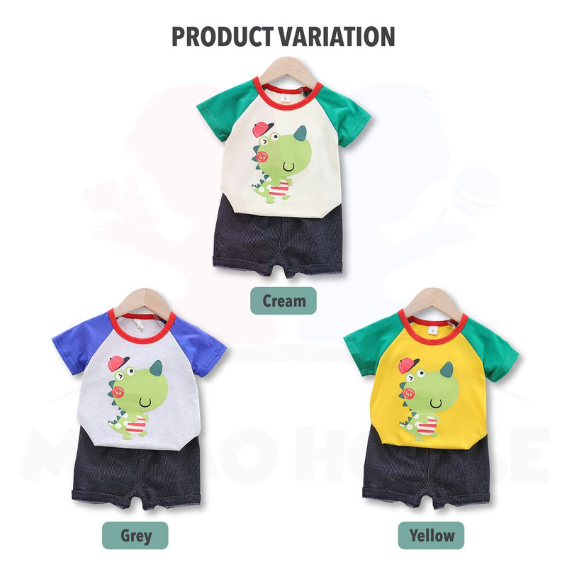 Newborn Baby Boy Clothing Shirt Short Sleeve Set (BM032)