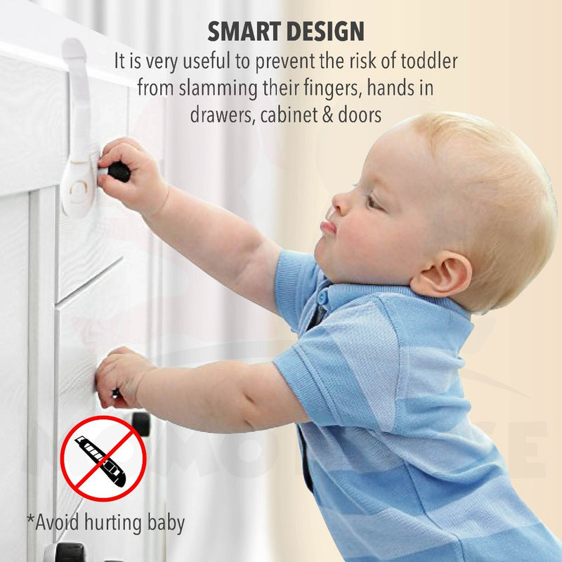 Baby Safety Protector Child Cabinet locking Plastic Lock Protection of Children Locking From Doors Drawer