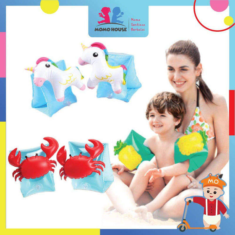 Inflatable Arm Float Arm Ring Kids Float Swimming Safety Pelampung Lengan