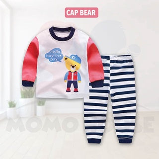 Newborn Pyjamas Baby Sleepsuit Long Sleeve Set Baju Tidur (BM003)