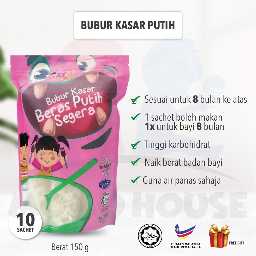 BABY FOOD IZZLY Makanan Bayi 6 Bulan ke atas Berkhasiat High Protein Bubur Porridge Seasoning Perasa Puree Cookies Mee