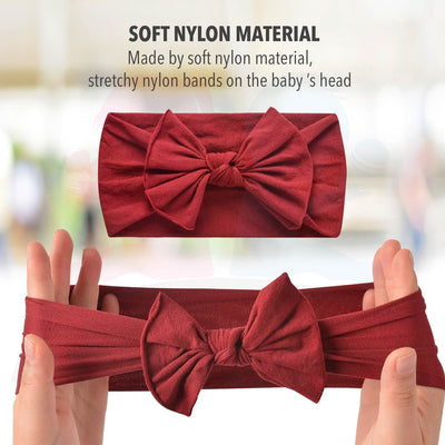 Baby Headband Cute Ribbon Newborn Baby Girls Elastic Hair Bands Soft Nylon Hair Accessories