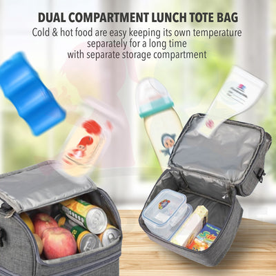 Premium Portable 2 Layer Sling Cooler Bag For Breastmilk Storage Bag Bottle Feeding