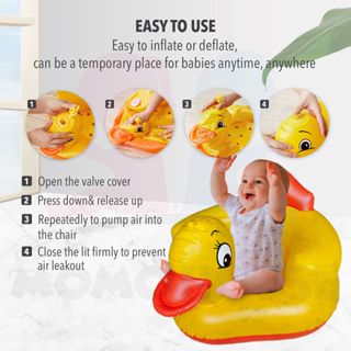 Inflatable Baby Sofa Learn Training Seat Baby Seat Bath Dining Lunch Chair