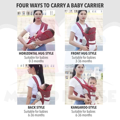 Baby Carrier With Net Baby Kangaroo Bag Ergonomic Adjustable Baby Sling Carrier Sling Backpack Pouch Wrap