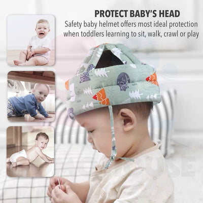 Baby Head Protection Adjustable Soft Safety Baby Helmet Walk Safety Headguard Baby Head Security Protection