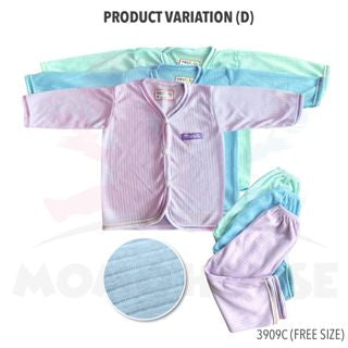 Newborn Baju Baby Infant Suit 0-3m Baju Tidur Baby (1pcs = Baju + Seluar) (Random Pick)(3906C&3907C&3908C&3909C&3905C)