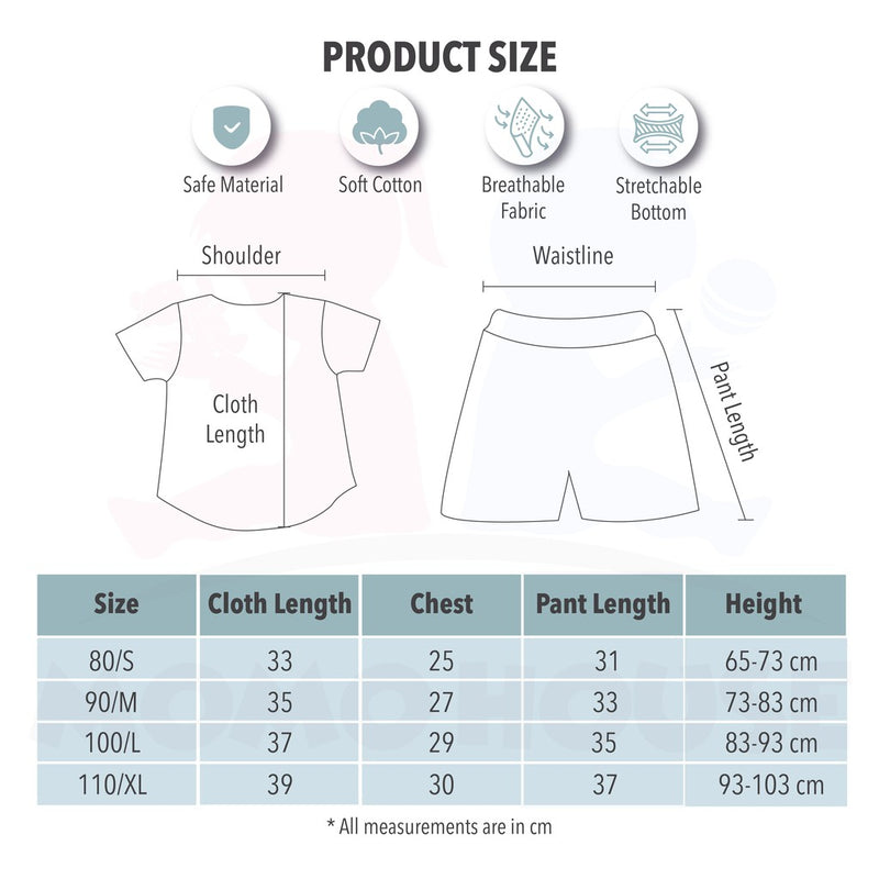 Newborn Baby Boy Girl Clothing Shirt Short Sleeve Set (BM034)