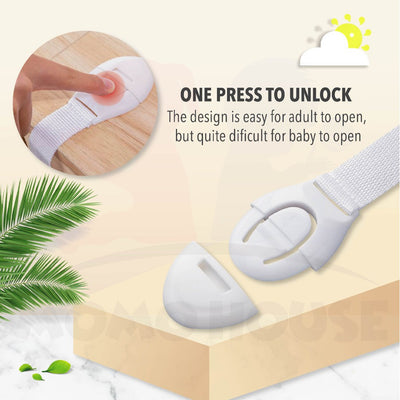 Baby Safety Protector Child Cabinet locking Plastic Lock Protection of Children Locking From Doors Drawer