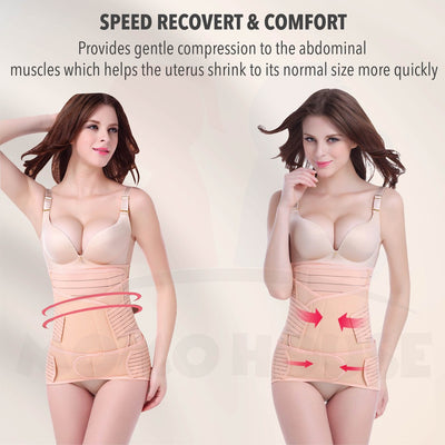 3 in1 Bengkung Moden Postpartum Abdomen Belt Shapewear Corset