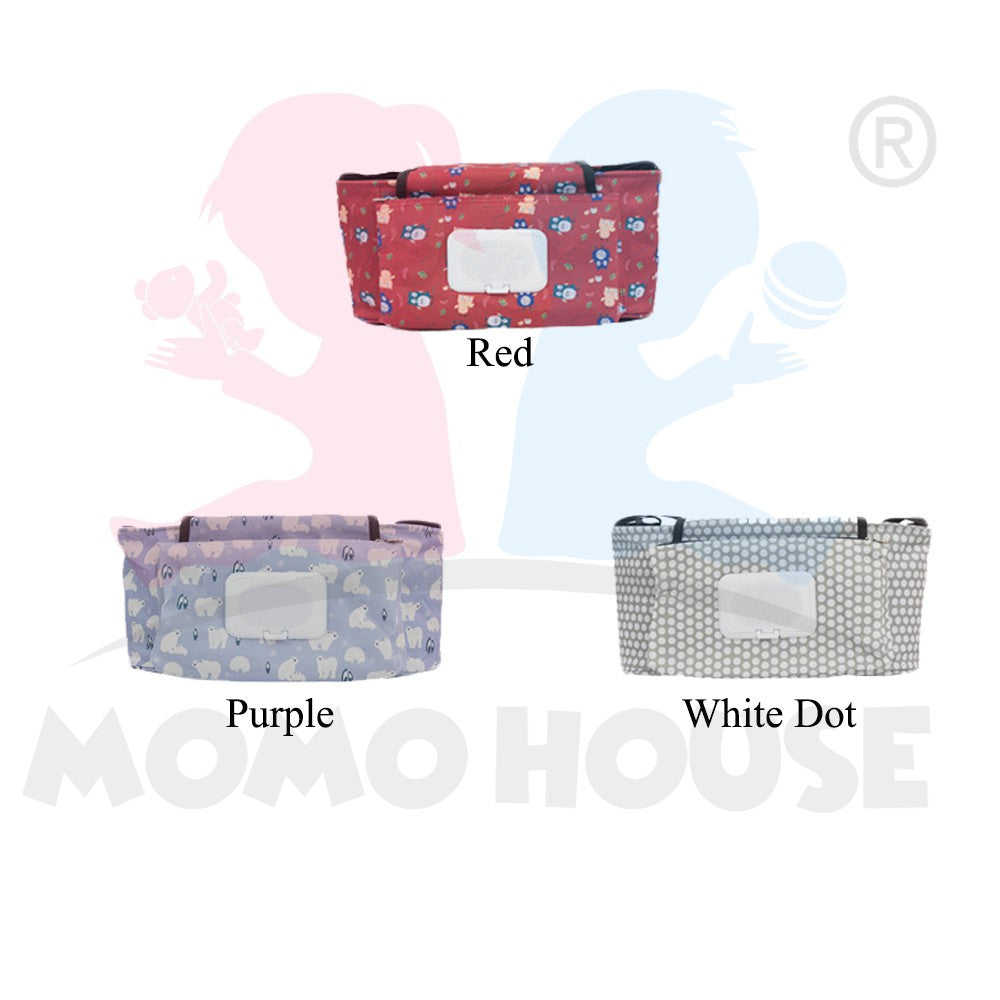 Baby Stroller Storage Bag Car Organizer Bag With Detachable Handbag
