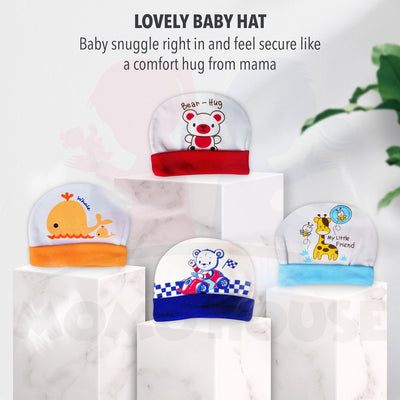 (1pcs) Cotton Baby Hat Newborn Caps Topi Bayi Baby Infant Accessories (AC333 & BC369 & BC368 & BTC311)