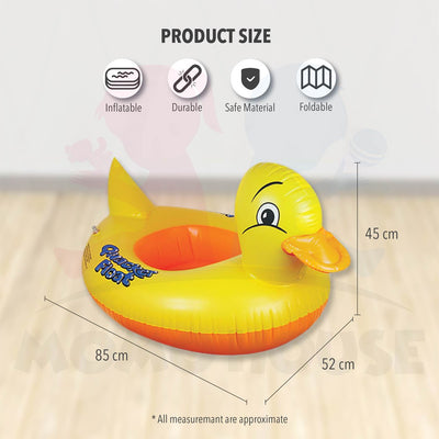 Baby Kids Inflatable Swimming Ring Toddler Float Boat Ring With Seat Pelampung Bayi - Duck Design