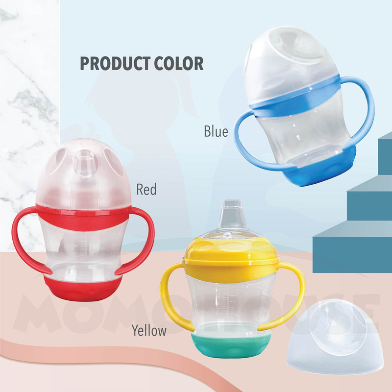 Baby Water Bottle Learning Cup Non-spill Training Cup Leak-Proof Fee Handle Bottle 160ml