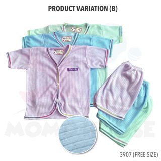 Newborn Baju Baby Infant Suit 0-3m Baju Tidur Baby (1pcs = Baju + Seluar) (Random Pick)(3906C&3907C&3908C&3909C&3905C)