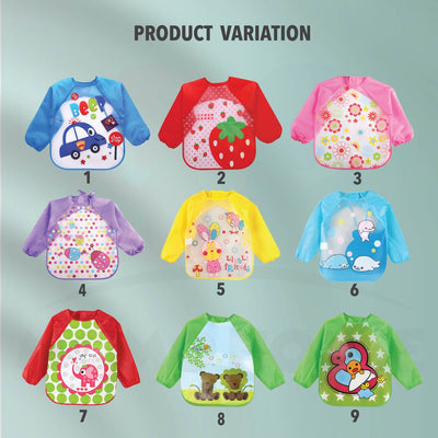 Baby Toddler Long Sleeved Waterproof Bibs