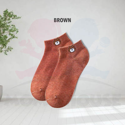 Maternity Stocking Bear Cartoon Confinement Socks Cute Sock Sleeping Socks Winter Socks Stokin Pantang (MWSB)