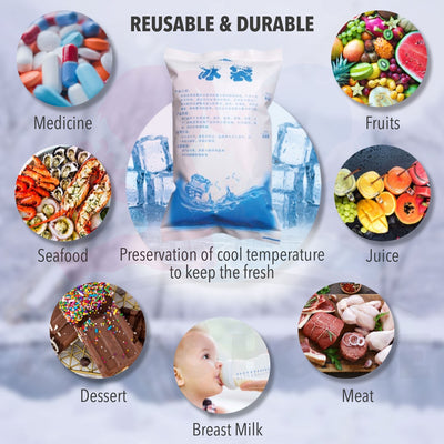 Reusable Ice Pack For Breastmilk Cooler Storage Bag