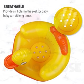 Inflatable Baby Sofa Learn Training Seat Baby Seat Bath Dining Lunch Chair