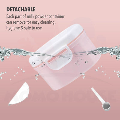 Baby Milk Powder Container Feeding Case Box Portable Formula Dispenser with Scoop BPA Free Food Storage