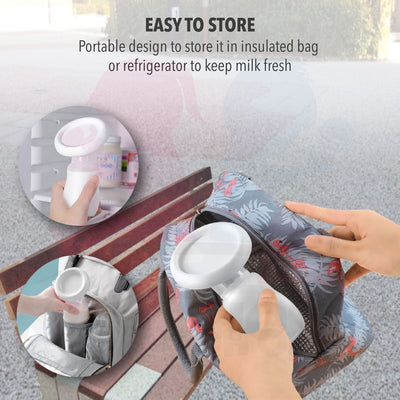 (New Design) Manual Silicone BPA Free Breast Pump Milk Collector (100ml) Pam Susu