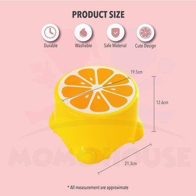 Round Fruit Design Kids Mini Chair Plastic Cartoon Stool Children Plastic Chair Cartoon Children Bangku Kanak-Kanak