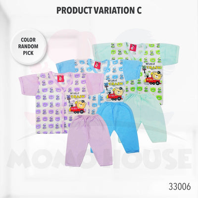 Newborn Baju Baby Infant Suit Dino Design Baju Baby(1pcs = Baju + Seluar)(33004 & 33005 & 33006 & 33007 & 33008 & 33009)