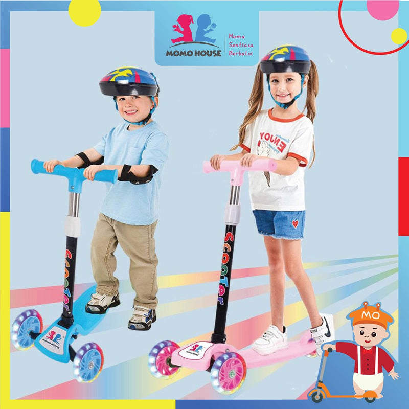 Momo House Foldable Kids Scooter For Kid Skuter Budak Mainan Budak Kids Skuter Children Scooter