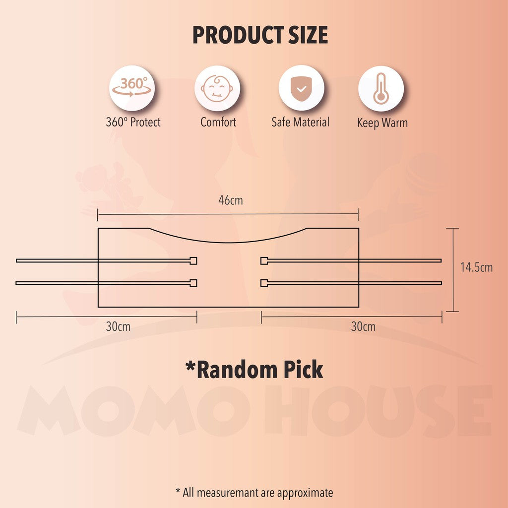 Newborn Belly Protection Barut Baby Bertali Pelekat Baby Umbilical Cord Care Bellyband Binder Swaddle