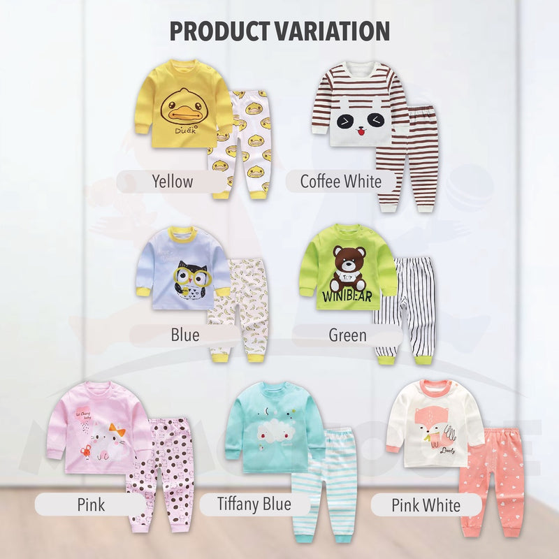 Newborn Pyjamas Baby Sleepsuit Long Sleeve Set (BM003)