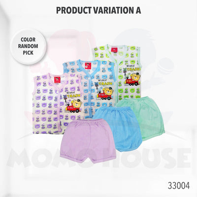 Newborn Baju Baby Infant Suit Dino Design Baju Baby(1pcs = Baju + Seluar)(33004 & 33005 & 33006 & 33007 & 33008 & 33009)