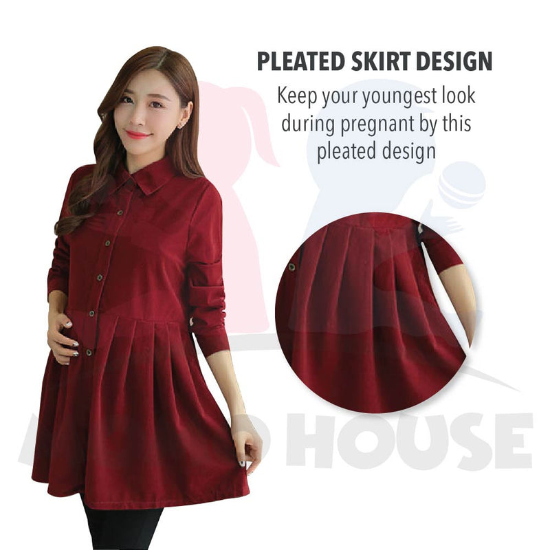 Maternity Muslimah Blouse Women Long Sleeve Muslimah Baju Mengandung Labuh Muslimah (MBM003)