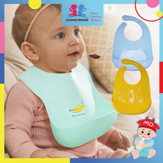 Baby Waterproof Silicone Bibs Adjustable Waterproof Feeding Baby Bib Kids Boys Girls Aprons Children