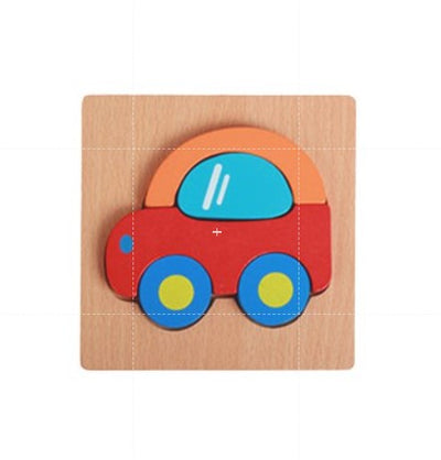 Wooden 3D Puzzle Jigsaw Wood Kids Baby Early Educational Learning Toys Extra Thick Wood Material