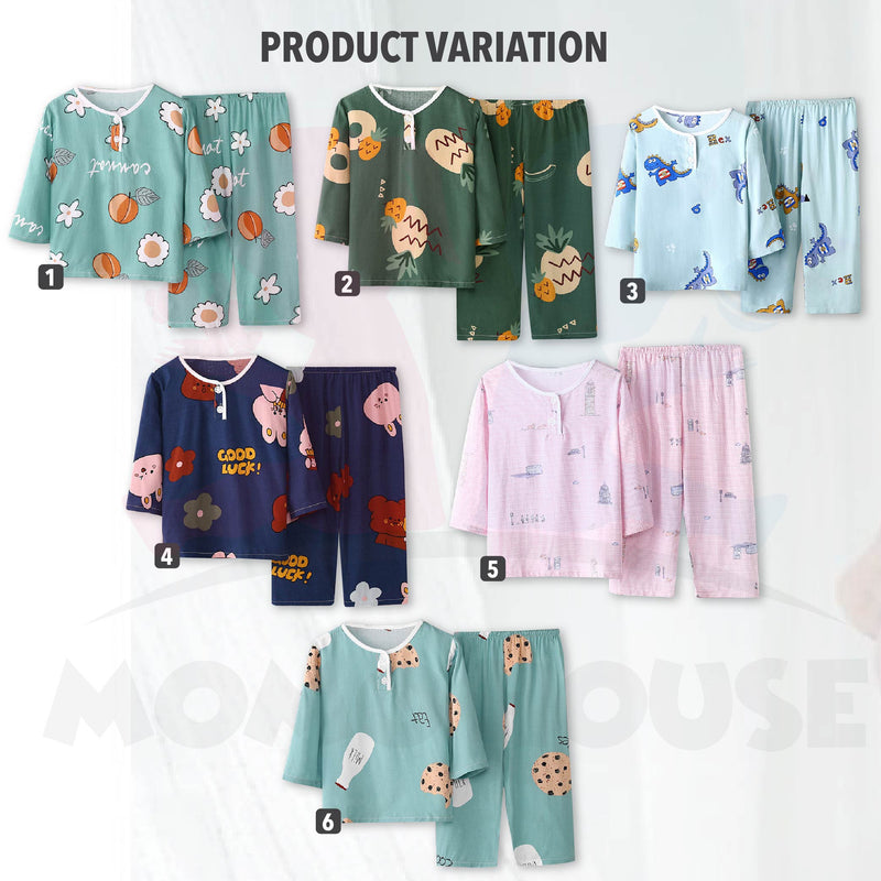 Cute Baby Girl Pyjamas Long Sleeve Pyjamas Baju Tidur Kanak Kanak Nightwear ( MYB049 )