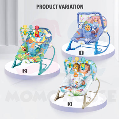 Newborn Baby Rocker Bouncer Chair Swing Feeding Chair Cradle Gym Buaian Bayi