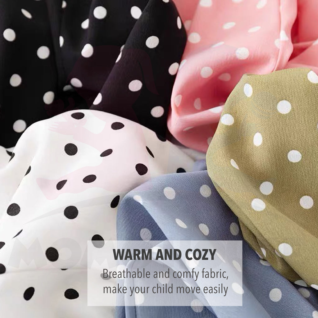 Korean Style Kids Anti-Mosquito Thin Polka Dot Girl Pants Seluar Panjang Budak Perempuanï¼ˆ MYB050 )