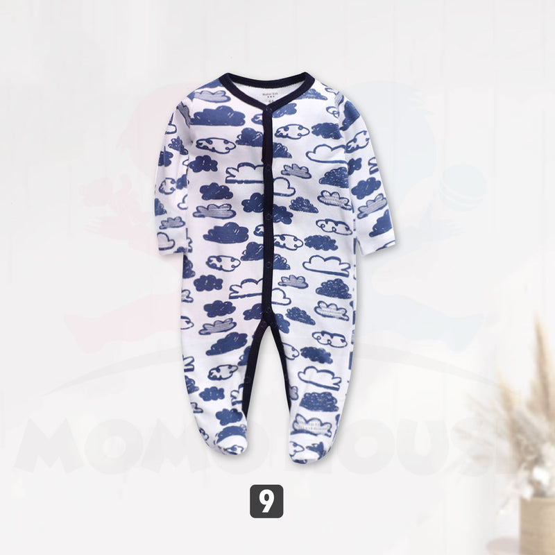 Newborn Baby Jumpsuit Boy & Girl Cute Design Long Sleeve 100% Cotton Jumpsuit Baju Kanak-Kanak Romper Jumpsuit ( MYB041)