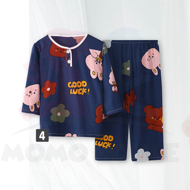 Cute Baby Girl Pyjamas Long Sleeve Pyjamas Baju Tidur Kanak Kanak Nightwear ( MYB049 )