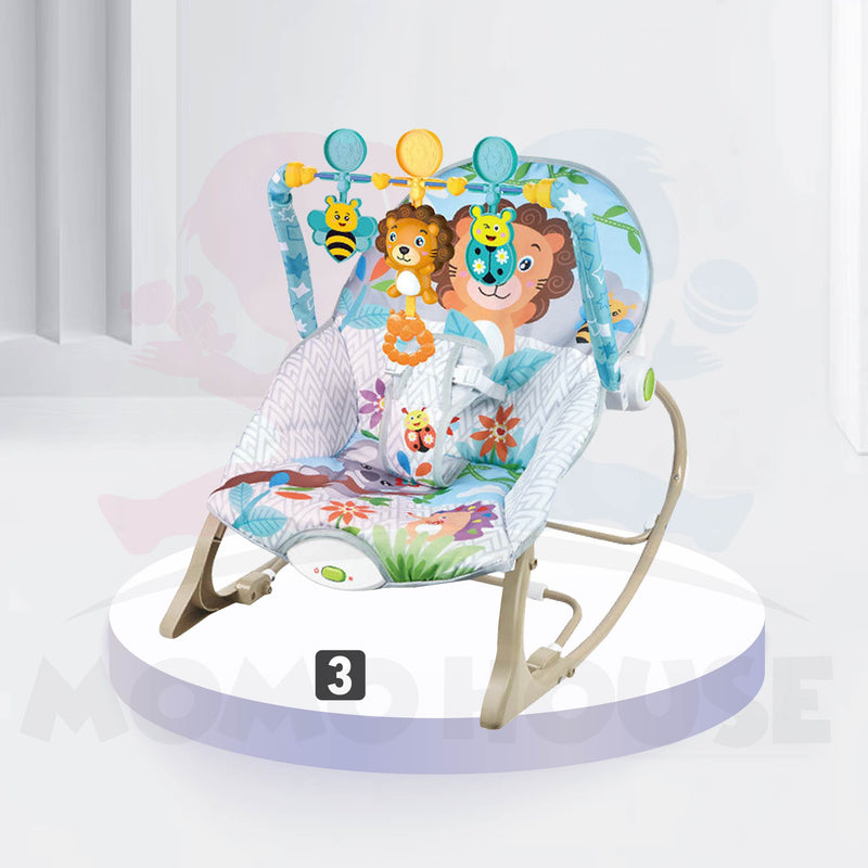 Newborn Baby Rocker Bouncer Chair Swing Feeding Chair Cradle Gym Buaian Bayi