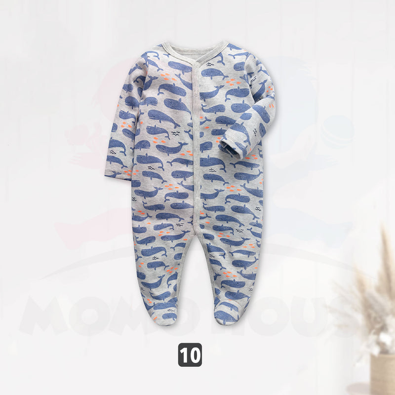 Newborn Baby Jumpsuit Boy & Girl Cute Design Long Sleeve 100% Cotton Jumpsuit Baju Kanak-Kanak Romper Jumpsuit ( MYB041)