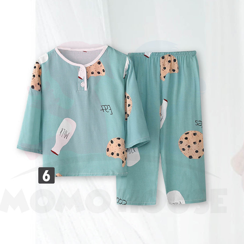 Cute Baby Girl Pyjamas Long Sleeve Pyjamas Baju Tidur Kanak Kanak Nightwear ( MYB049 )