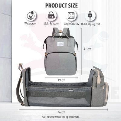 Portable Folding Multi Function Baby Diaper Bag Maternity Large Capacity Waterproof Baby Backpack